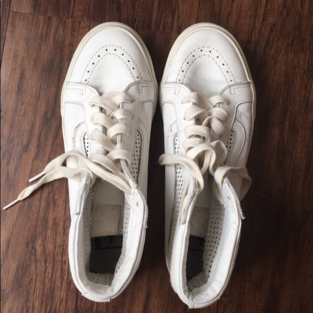 Leather High Top Vans